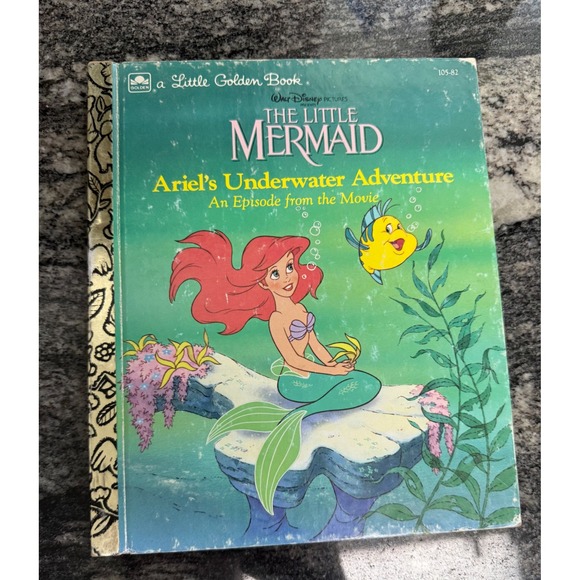 Little Golden Books Other - Vintage Little Golden Book Disney The Little Mermaid Ariels Underwater Adventure